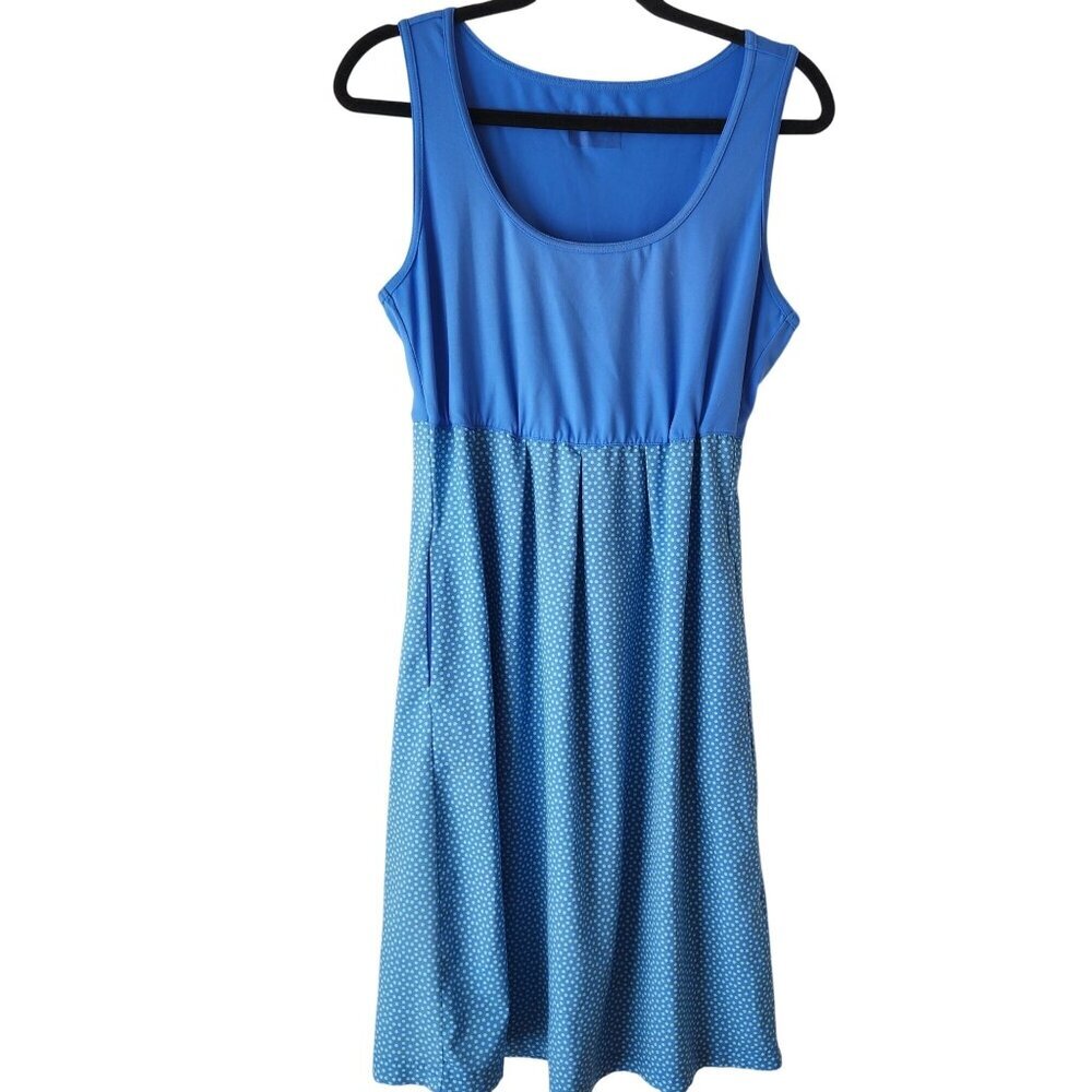 Columbia Omni-Shade Blue Dress Sun Protection Athleisure Tennis Women's S